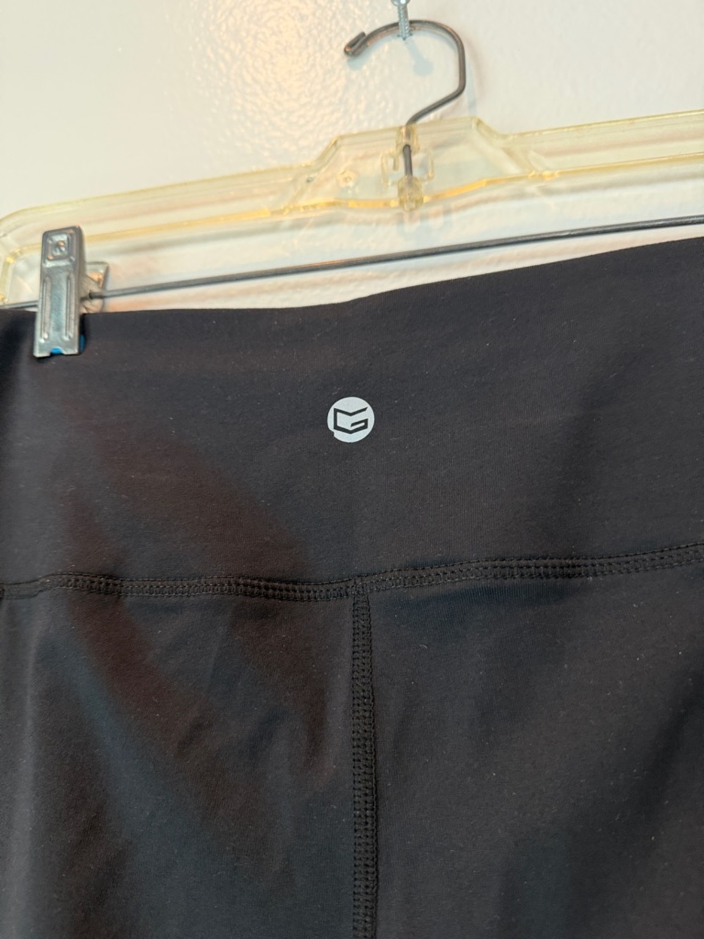 Black Stretch Yoga/Workout High-Waist 2 Pocket Flare Leg Pants - Picture 5 of 5